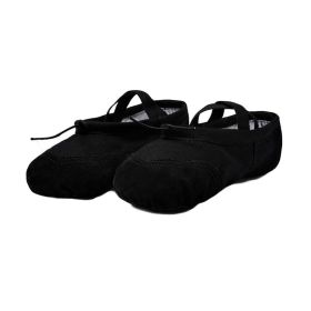 Black Ballet Shoes Canvas Ballet Dance Shoes Practice Ballet Dancing Shoes Split