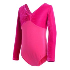 Long Sleeve Dance Leotards Rose Ballet Dress Kids Dance Costumes Ballet Leotards for Girls