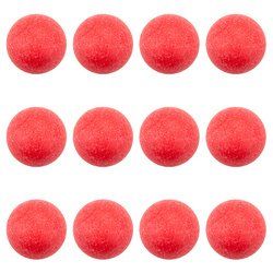 Pack of 12 Red Textured Foosballs