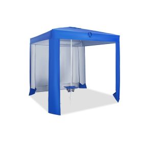 Outdoor Beach Canopy Tent with Detachable Sidewall and Folding Table