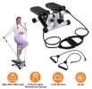 Stepper for Exercise Mini Fitness Stepper with 2 Resistance Bands LCD Monitor Max 330.7LBS Load Stair Stepper Quiet Stepper