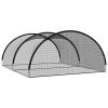 Baseball Batting Cage Net Black 236.2"x157.5"x98.4" Polyester