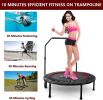 40 Inch Mini Exercise Trampoline for Adults or Kids Indoor Fitness Rebounder Trampoline with Safety Pad Max. Load 300LBS