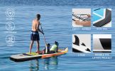 inflatable paddle board 11'6 touring Sup including sup paddle, paddleboard backpack, pump, leash