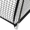 Baseball Batting Cage Net Black 236.2"x157.5"x98.4" Polyester