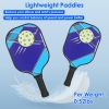 1Pc Pickleball Set 2 Fiberglass Paddles 4 Outdoor Indoor Balls Portable Carry Bag 2 Cooling Towel Lightweight Ergonomic Grip for Beginners Pros