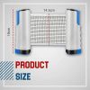 Ping Pong Portable Net and Post Set with PVC Storage Bag, Retractable Table Tennis Net Replacement, 6 Feet 1.8 M, Fits Tables Up to 2.0 inch (5.0 cm)