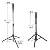 Portable Batting Tee Tripod Stand for Hitting Drill Coaching Aid, Adjustable Height 31 Inches - 46.5 Inches, Batting Tee Baseball and Softball Travel