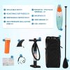 Inflatable Stand Up Paddle Board W SUP Accessories & Backpack Leash Double Action Hand Pump Repair Kit for Youth & Adult