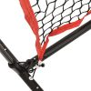 Portable Baseball Net Black and Red 72"x41.3"x72" Polyester