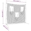 Portable Baseball Net Black and Red 72"x41.3"x72" Polyester