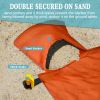 1pc Sand Resistant Beach Blanket For 4-6 Adults; Lightweight Waterproof Blanket For Outdoor Beach; Picnic; Camping; Travel