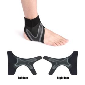 1Pair Sport Ankle Stabilizer Brace Compression Ankle Support Tendon Pain Relief Strap Foot Sprain Injury Wraps Run Basketball (Color: 540112 L, size: L)