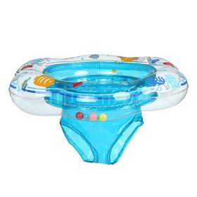 Baby Swimming Float,Inflatable Swimming Ring with Float Seat for 6-36 Months Children (Color: Blue)