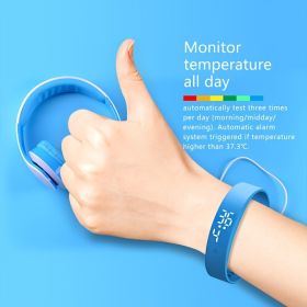 body temperature detector smart watch (Color: Pink)