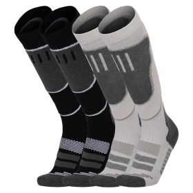 Adult Thermal Ski Socks Winter 2 Pack Skiing Snowboarding Hiking Warm Socks (size: set1)