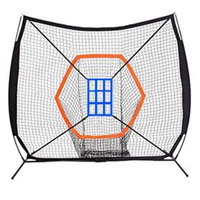 Practice Net Baseball Baseball Backstop Practice Net Hitting Net Perfect Hitting Net For Your Batting And Pitching Practices (Color: W)