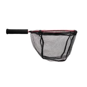 Fishing Landing Net Durable Fishing Accessory Suitable For Use In Boat Kayak Canoe Streams Rivers Ponds Kayaking Good Gift (Color: Red)