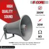 5 Core PA Horn Loud Speaker 9 Inch Outdoor Indoor 20W 8 Ohm Durable All Weather Multi Purpose Loudspeaker for Music Speech Warehouse - UHC 150